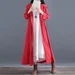 Women Summer Linen Coat Linen Dress Loose Robes Long Sleeves Cardigan Shift Dresses Long Coat Customized Oversized Plus Size Clothing S24