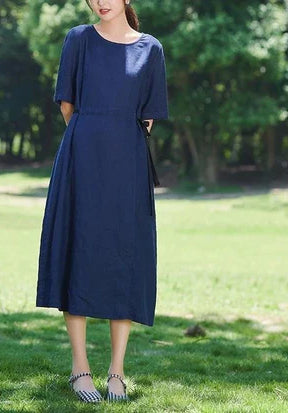 Women's dresses linen custom plus size dress summer dress F232