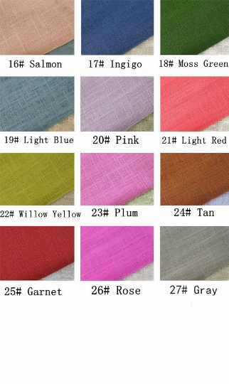 Linen Cotton Light Gray plus size custom made dress A55
