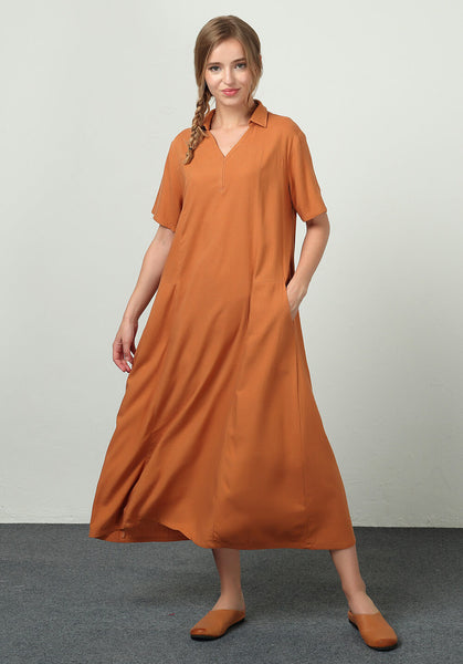 Oversize Linen Cotton kaftan Custom made Dress B37