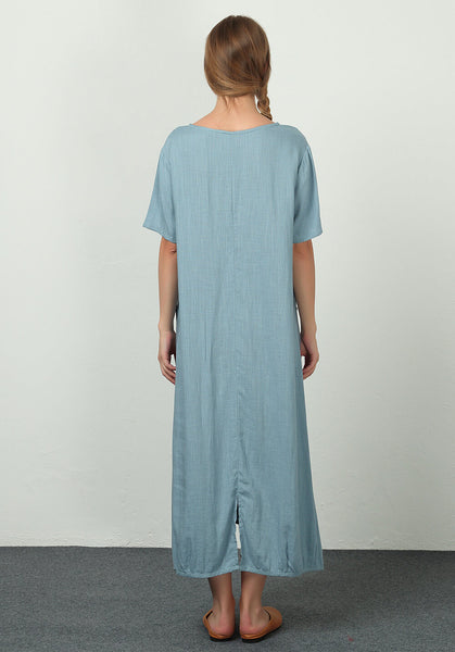 Oversize Linen Cotton clothing custom made dress A35b
